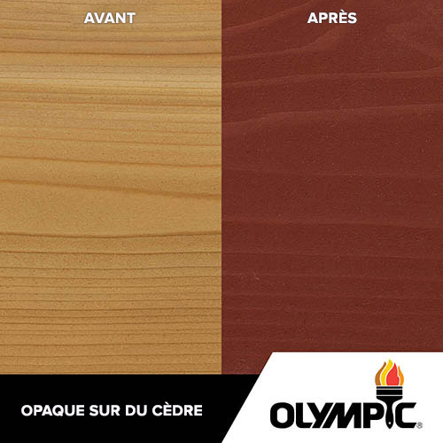 Couleurs de teinture pour bois extérieur - Rouge victoire - Couleurs de teinture pour bois de Olympic.com