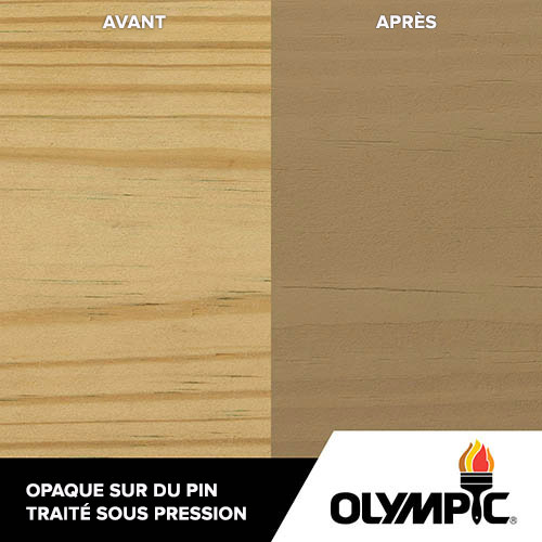 Couleurs de teinture pour bois extérieur - Gris beige - Couleurs de teinture pour bois de Olympic.com