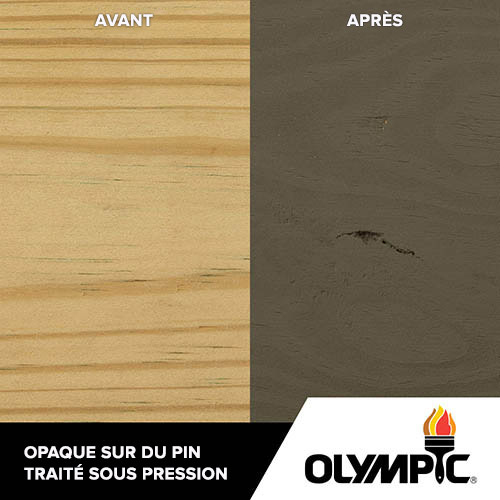 Couleurs de teinture pour bois extérieur - Gris de Gibraltar - Couleurs de teinture pour bois de Olympic.com