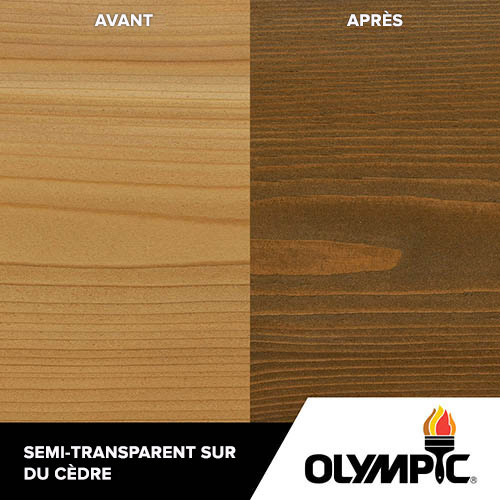 Couleurs de teinture pour bois extérieur - chêne foncé - Couleurs de teinture pour bois de Olympic.com