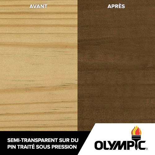 Couleurs de teinture pour bois extérieur - chêne foncé - Couleurs de teinture pour bois de Olympic.com