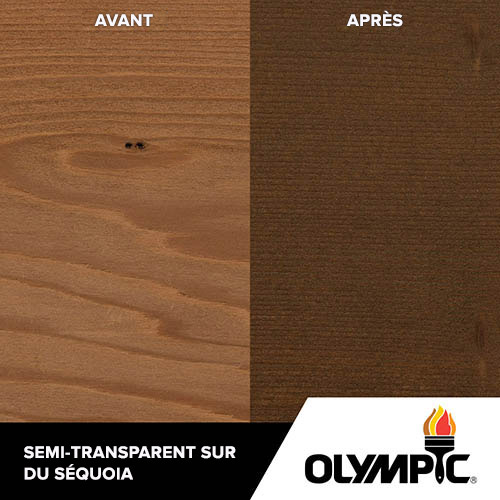 Couleurs de teinture pour bois extérieur - chêne foncé - Couleurs de teinture pour bois de Olympic.com