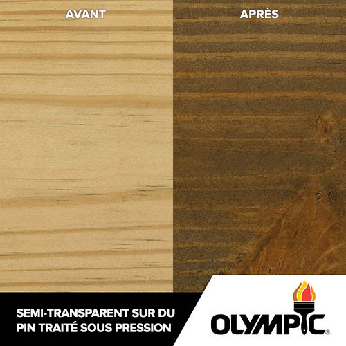 Couleurs de teinture pour bois extérieur - Café - Couleurs de teinture pour bois de Olympic.com