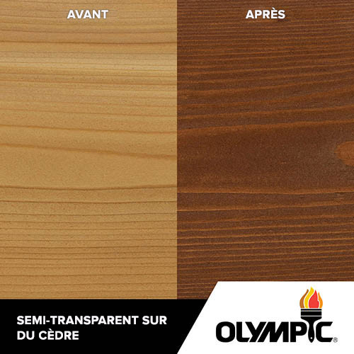 Couleurs de teinture pour bois extérieur - Acajou foncé - Couleurs de teinture pour bois de Olympic.com