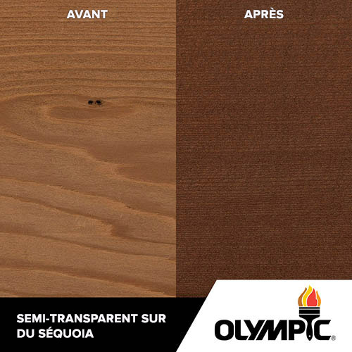 Couleurs de teinture pour bois extérieur - Acajou foncé - Couleurs de teinture pour bois de Olympic.com