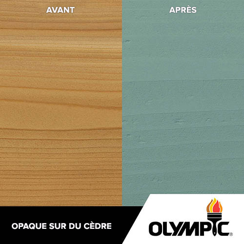Couleurs de teinture pour bois extérieur - Bleu moussaillon - Couleurs de teinture pour bois de Olympic.com