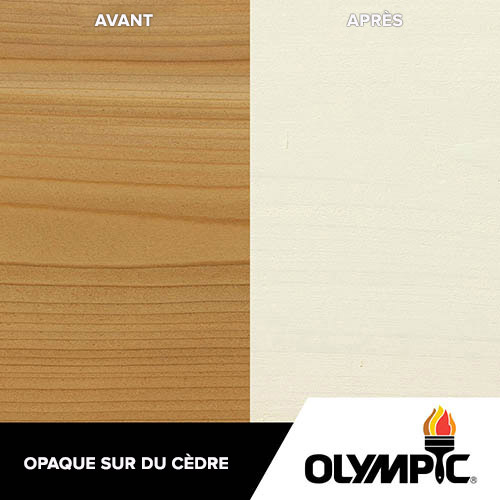 Couleurs de teinture pour bois extérieur - Blanc - Couleurs de teinture pour bois de Olympic.com