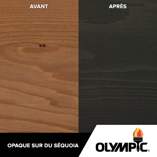 Couleurs de teinture pour bois extérieur - Charbon sombre - Couleurs de teinture pour bois de Olympic.com