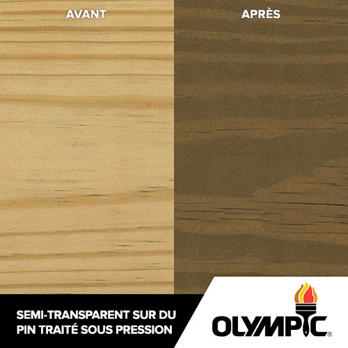 Couleurs de teinture pour bois extérieur - Cendre foncée - Couleurs de teinture pour bois de Olympic.com