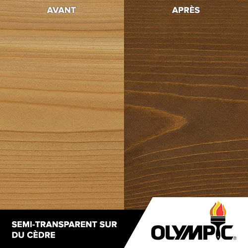 Couleurs de teinture pour bois extérieur - Noyer noir - Couleurs de teinture pour bois de Olympic.com