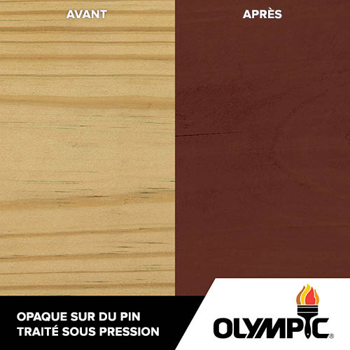 Couleurs de teinture pour bois extérieur - Séquoia profond - Couleurs de teinture pour bois de Olympic.com