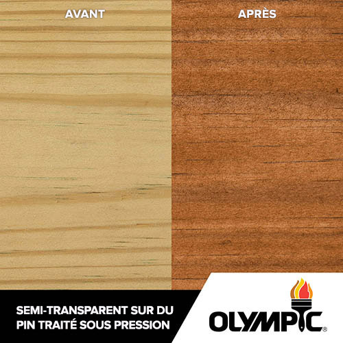 Couleurs de teinture pour bois extérieur - Cèdre rustique - Couleurs de teinture pour bois de Olympic.com