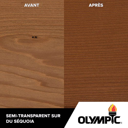 Couleurs de teinture pour bois extérieur - Cèdre rustique - Couleurs de teinture pour bois de Olympic.com