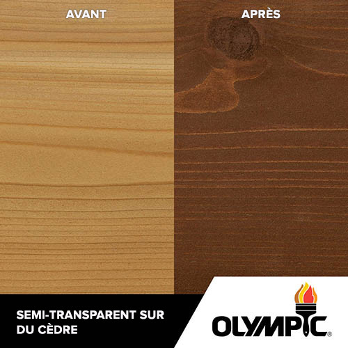 Couleurs de teinture pour bois extérieur - Acajou royal - Couleurs de teinture pour bois de Olympic.com