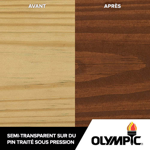 Couleurs de teinture pour bois extérieur - Acajou royal - Couleurs de teinture pour bois de Olympic.com