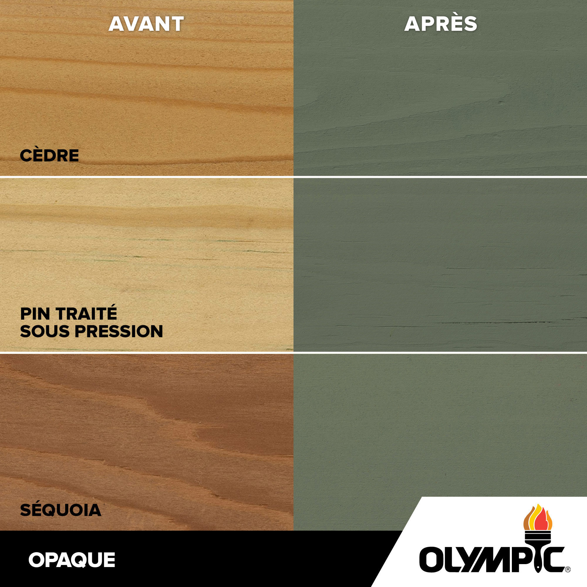 Couleurs de teinture pour bois extérieur - Mer d'acier - Couleurs de teinture pour bois de Olympic.com