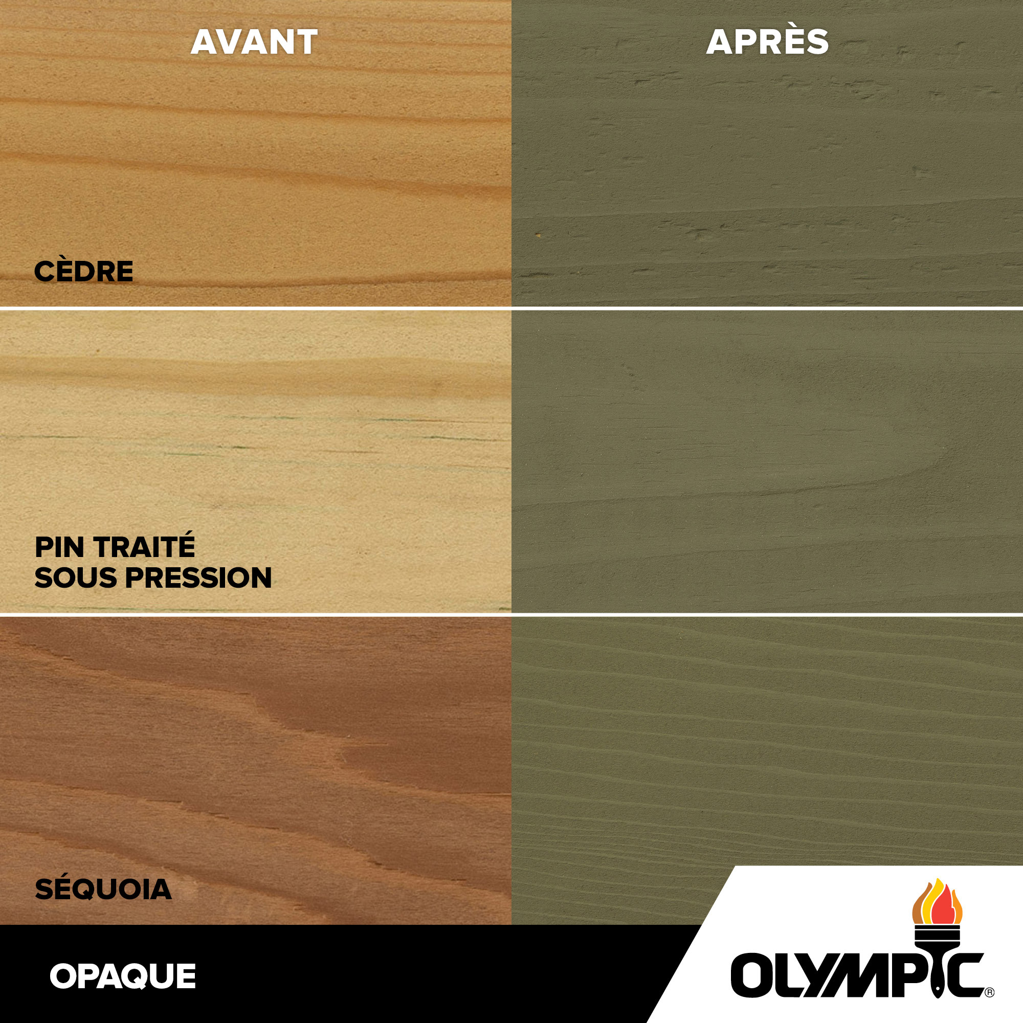 Couleurs de teinture pour bois extérieur - Gris d'automne - Couleurs de teinture pour bois de Olympic.com