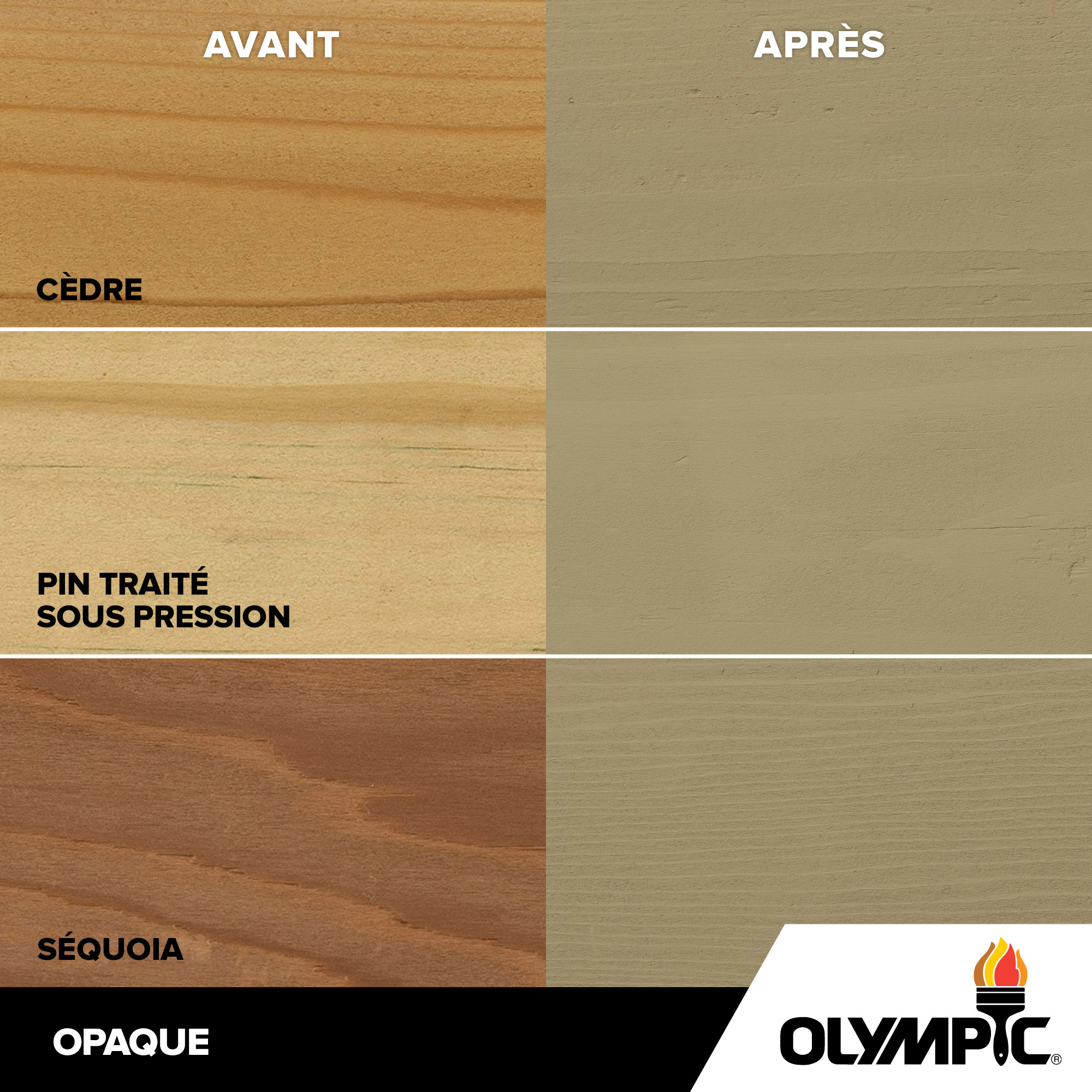 Couleurs de teinture pour bois extérieur - Sable d'automne - Couleurs de teinture pour bois de Olympic.com