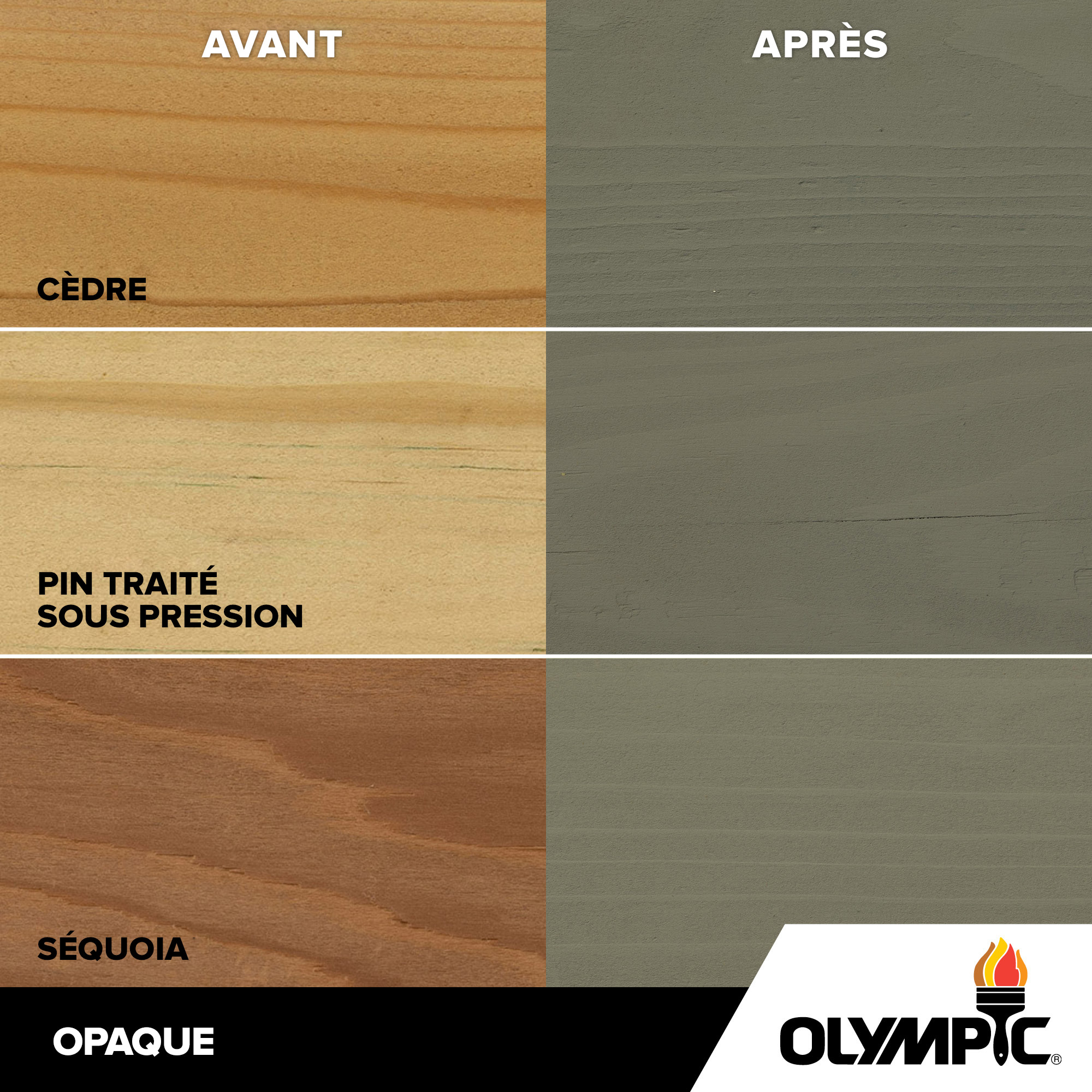 Couleurs de teinture pour bois extérieur - Stonehedge - Couleurs de teinture pour bois de Olympic.com