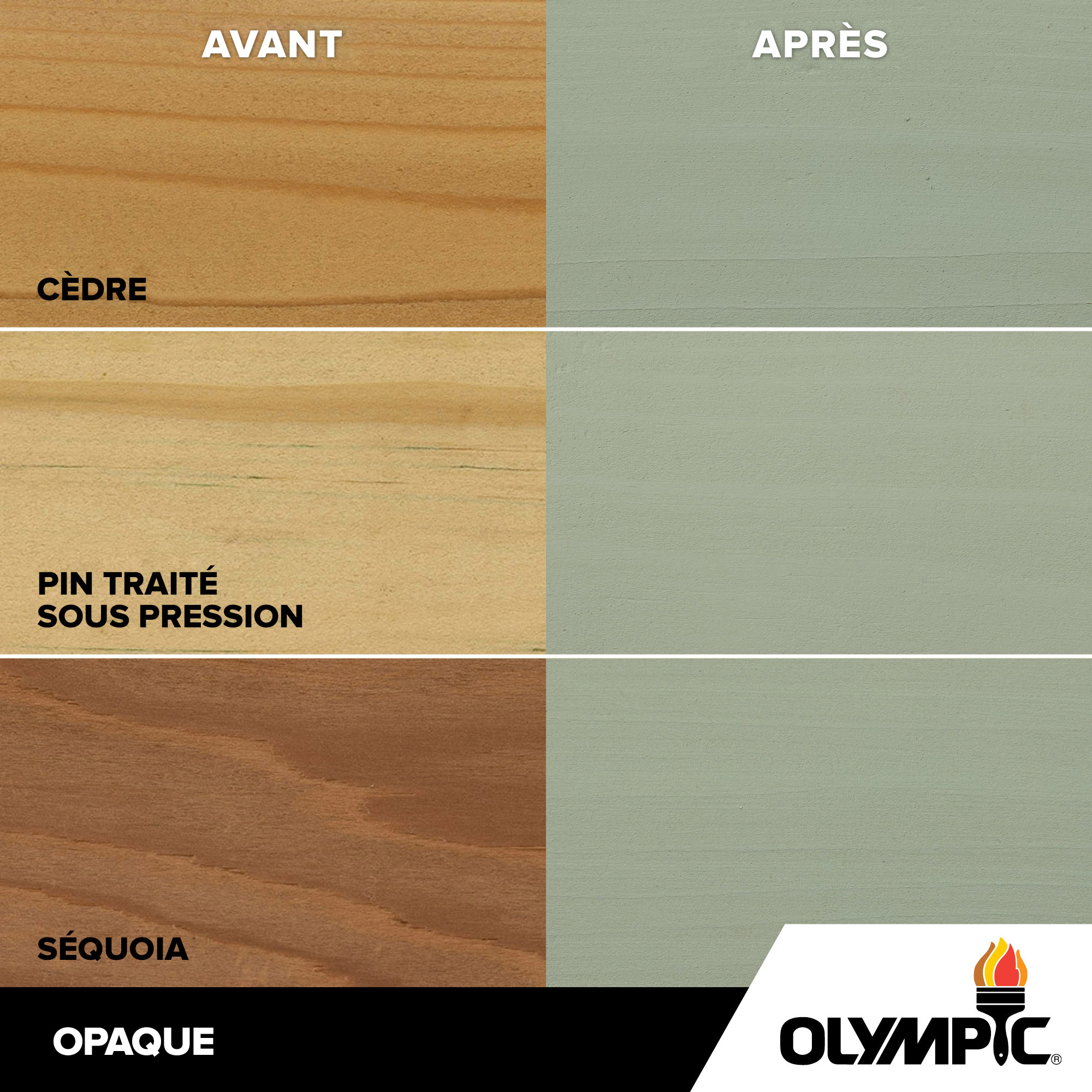 Couleurs de teinture pour bois extérieur - Lueur d'espoir - Couleurs de teinture pour bois de Olympic.com