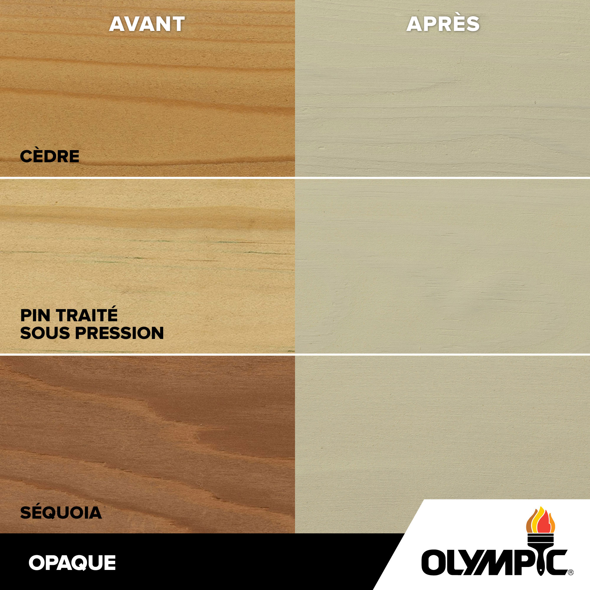 Couleurs de teinture pour bois extérieur - Voile ombré - Couleurs de teinture pour bois de Olympic.com