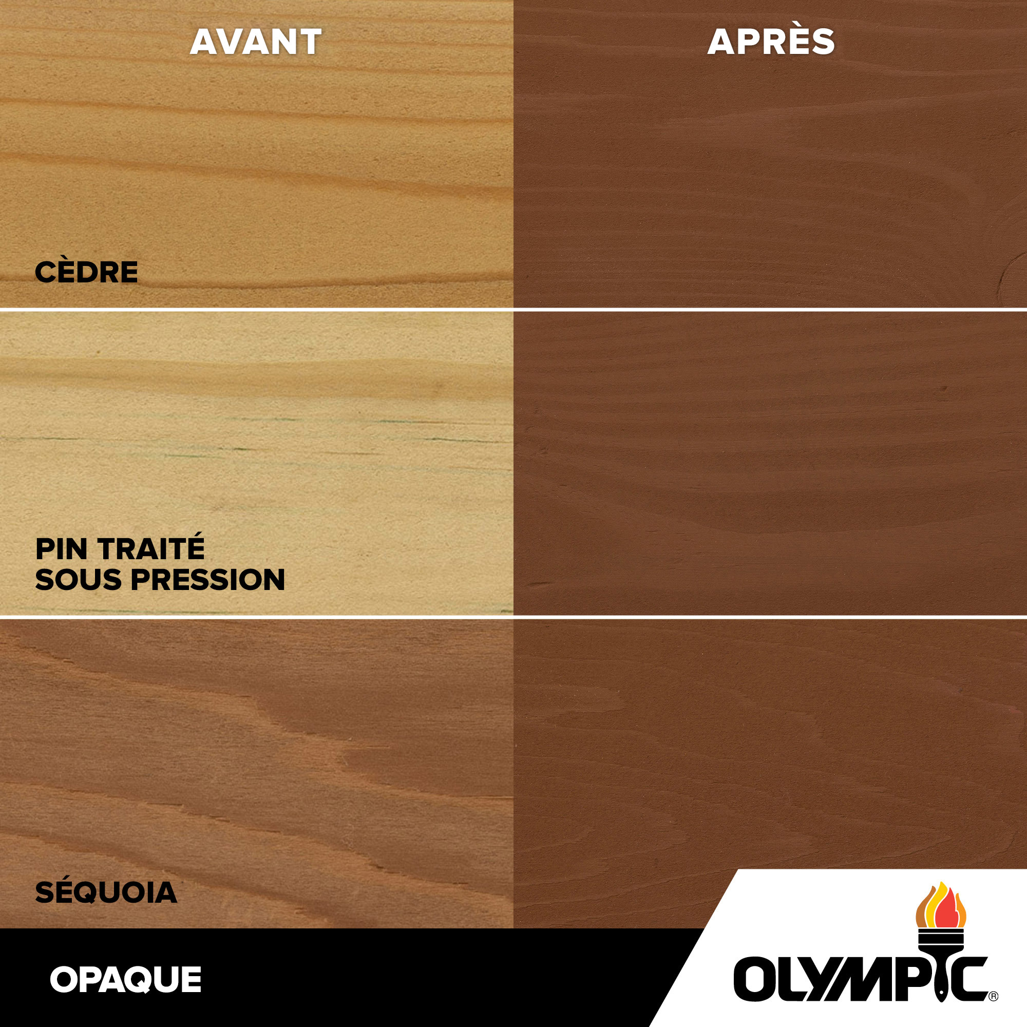 Couleurs de teinture pour bois extérieur - Limite forestière - Couleurs de teinture pour bois de Olympic.com