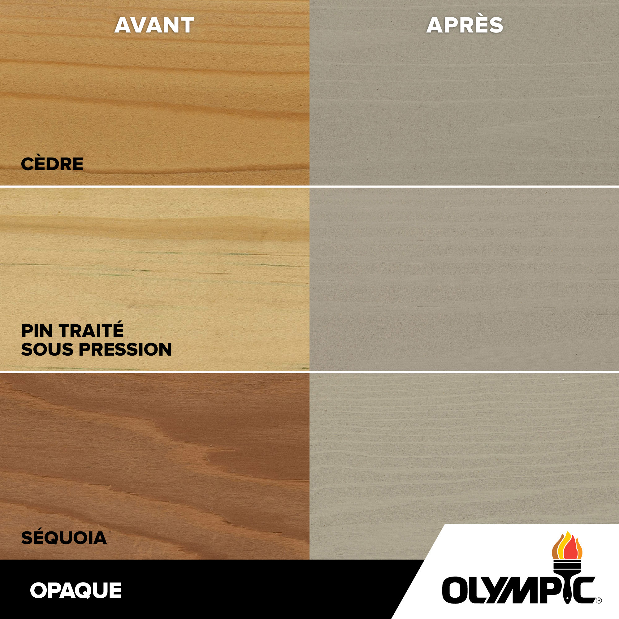 Couleurs de teinture pour bois extérieur - Marbre gris - Couleurs de teinture pour bois de Olympic.com